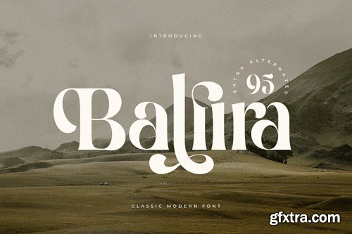 Balfira - Classic Modern Font PG736JW