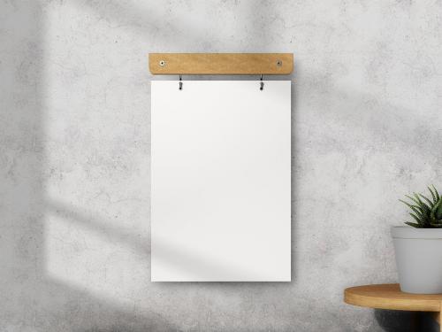 Elegant Wall Calendar Psd Mockup Set