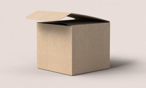 Square Box Packaging Mockup Set