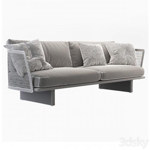 KETTAL Mesh 3-Seater sofá