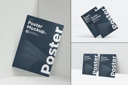 Minimal A4 Poster Mockup Set