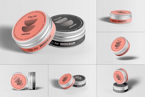 Metal Tin Jar Mock-up