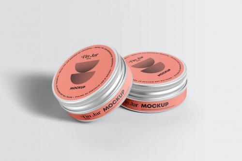 Metal Tin Jar Mock-up