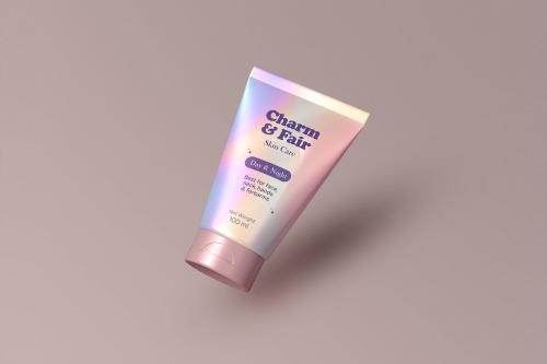 Cosmetic Skincare Cream Tube Mockup