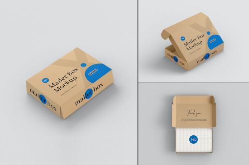 Paper Mailing Box Packaging Mockups