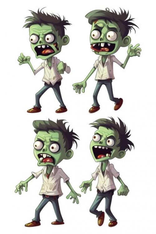 Zombie Illustration Element For Celebrate Halloween