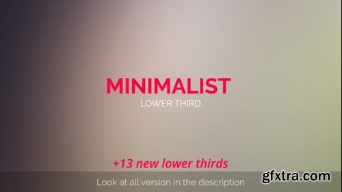 Videohive Minimalist Lower Thirds 11766370