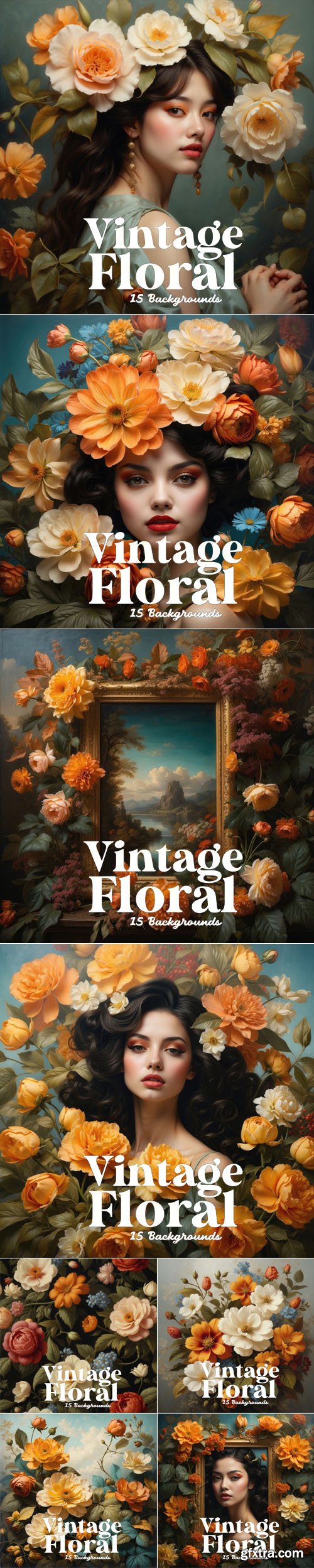 15 Vintage Floral Backgrounds