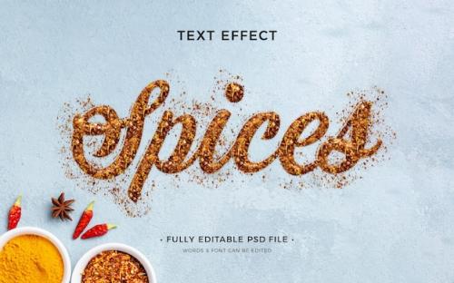 Spices Text Effect