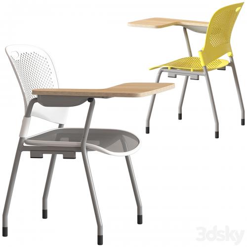 Herman Miller Caper Stacking Chair with table