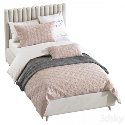 Bed with a soft headboard 7