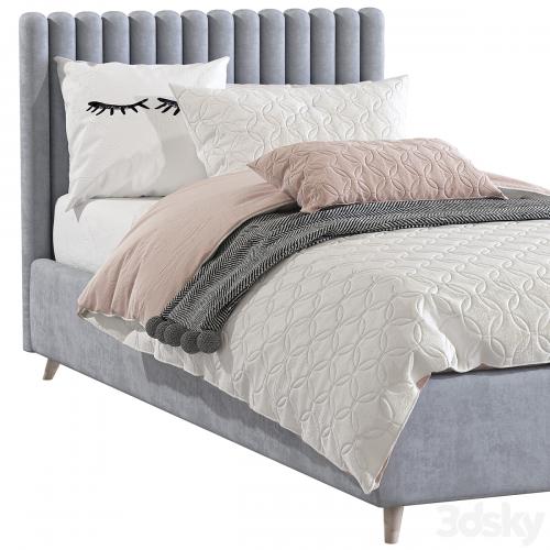 Bed with a soft headboard 7