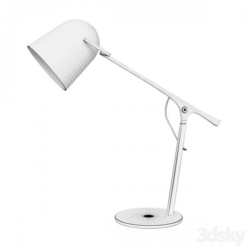 Minimal Beige Iron Desk Lamp