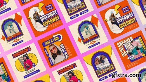 Videohive Decent Streetwear Retro Posts 50012295