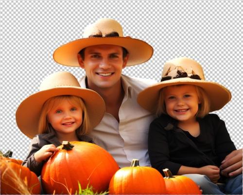 Happy And Joyful Children On Transparent Background