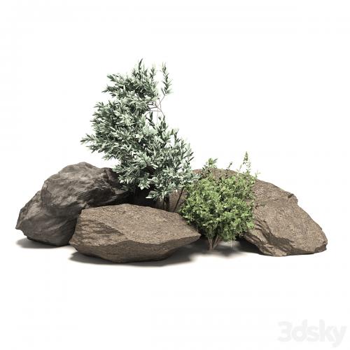 Stone + Bush Pack 6