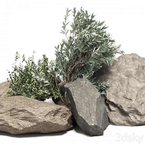 Stone + Bush Pack 6