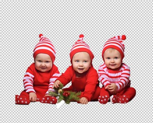 Happy And Joyful Children On Transparent Background