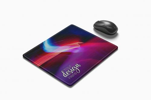 Mouse Pad Computer Mockup