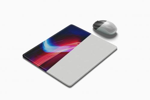 Mouse Pad Computer Mockup