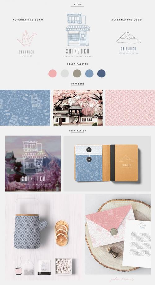 Ikigai Collection Japanese Illustrations Patterns