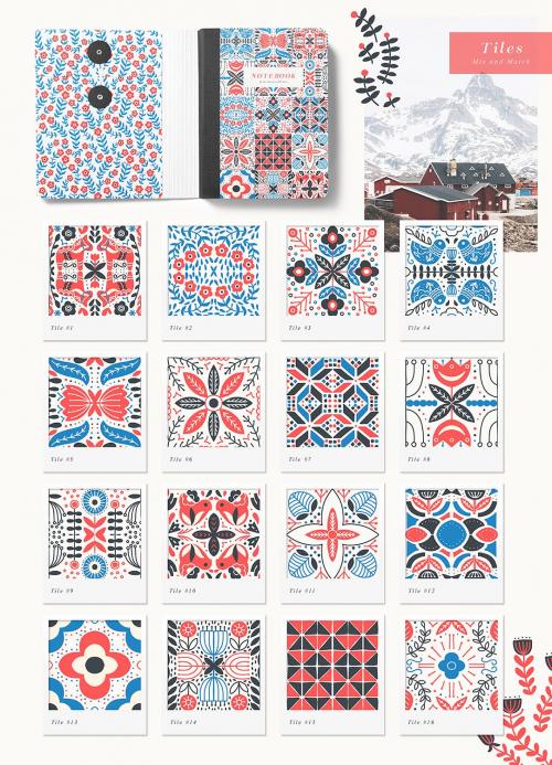 North Dream Collection Scandinavian Folk Patterns