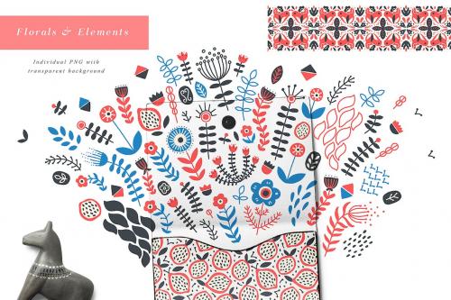 North Dream Collection Scandinavian Folk Patterns