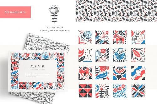 North Dream Collection Scandinavian Folk Patterns