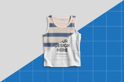 Ribbed Vest Top Mockup