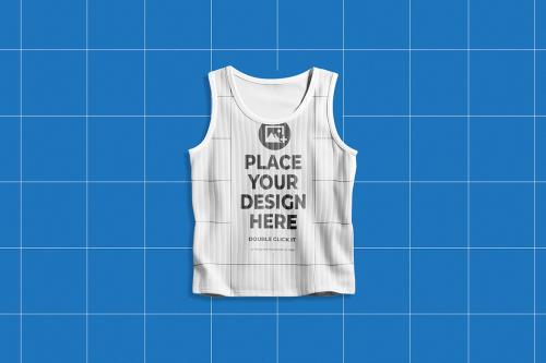 Ribbed Vest Top Mockup