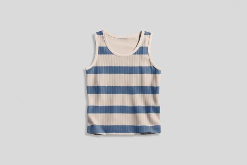 Ribbed Vest Top Mockup