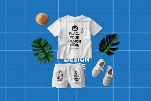 Kids Style Outfits Mockup