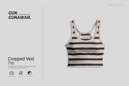 Cropped Vest Top Mockup