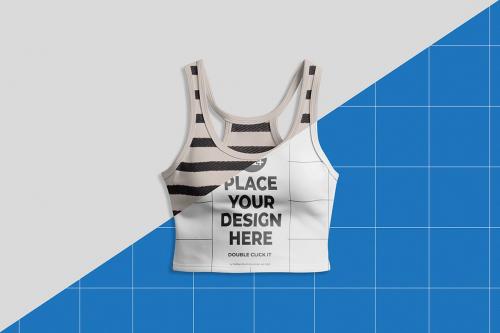 Cropped Vest Top Mockup