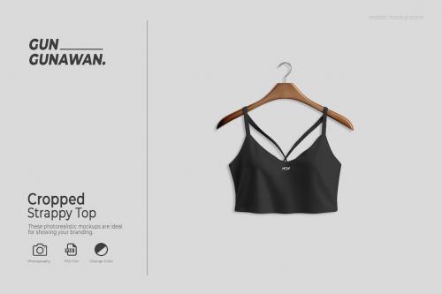 Cropped Strappy Top Mockup