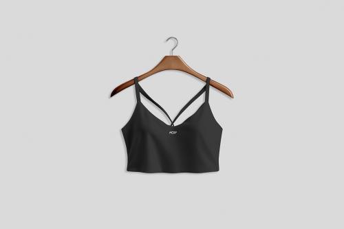 Cropped Strappy Top Mockup