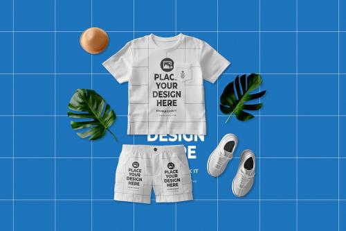 Kids Style Outfits Mockup