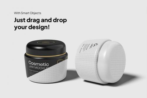 Cosmetic Jar Mockup