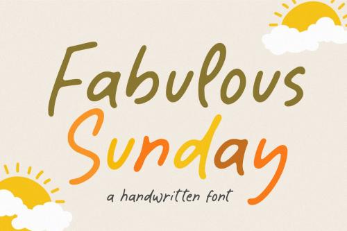 Fabulous Sunday Handwriting Font