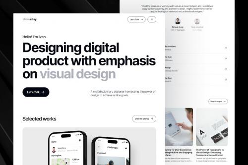 Showcasy - Personal Portfolio Website