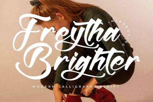 Freytha Brighter Modern Calligraphy Script