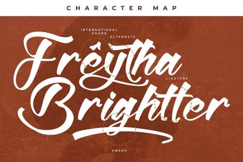 Freytha Brighter Modern Calligraphy Script