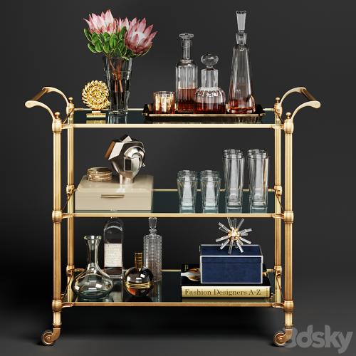 Williams Sonoma Beckett Bar Cart