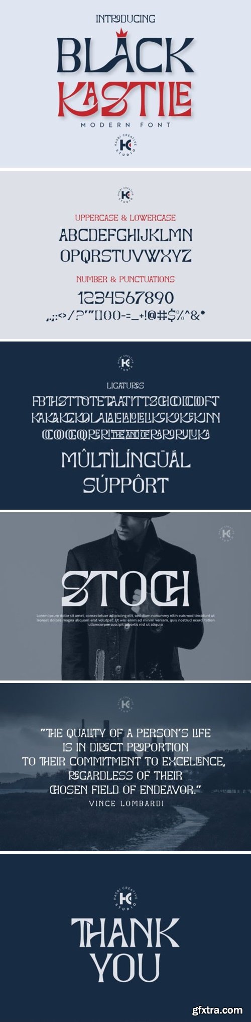 Black Kastile Font