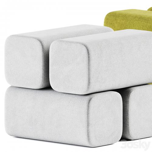 Drova Pouf 4 and 6 by Woo Furniture / Pouf