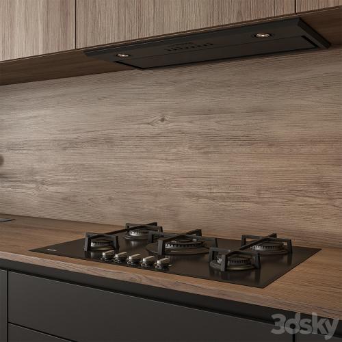 Kitchen Modern - Wood and Black 114