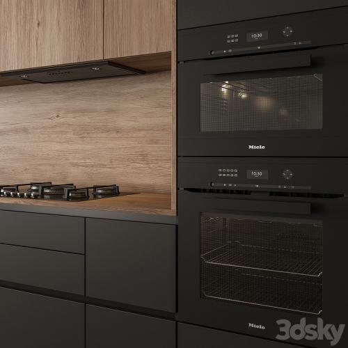 Kitchen Modern - Wood and Black 114