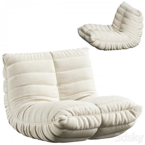 Suede Armless Bean Bag Chair & Lounger by Trule