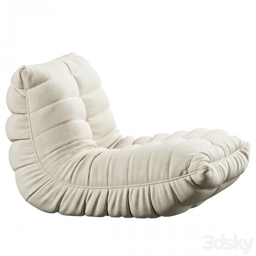 Suede Armless Bean Bag Chair & Lounger by Trule