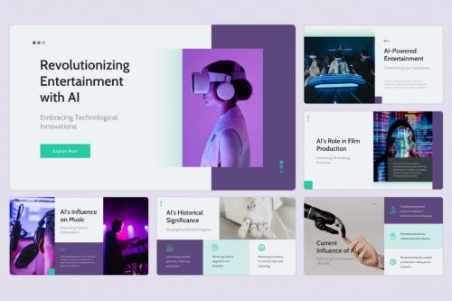 AI Entertainment Industry - Powerpoint Templates